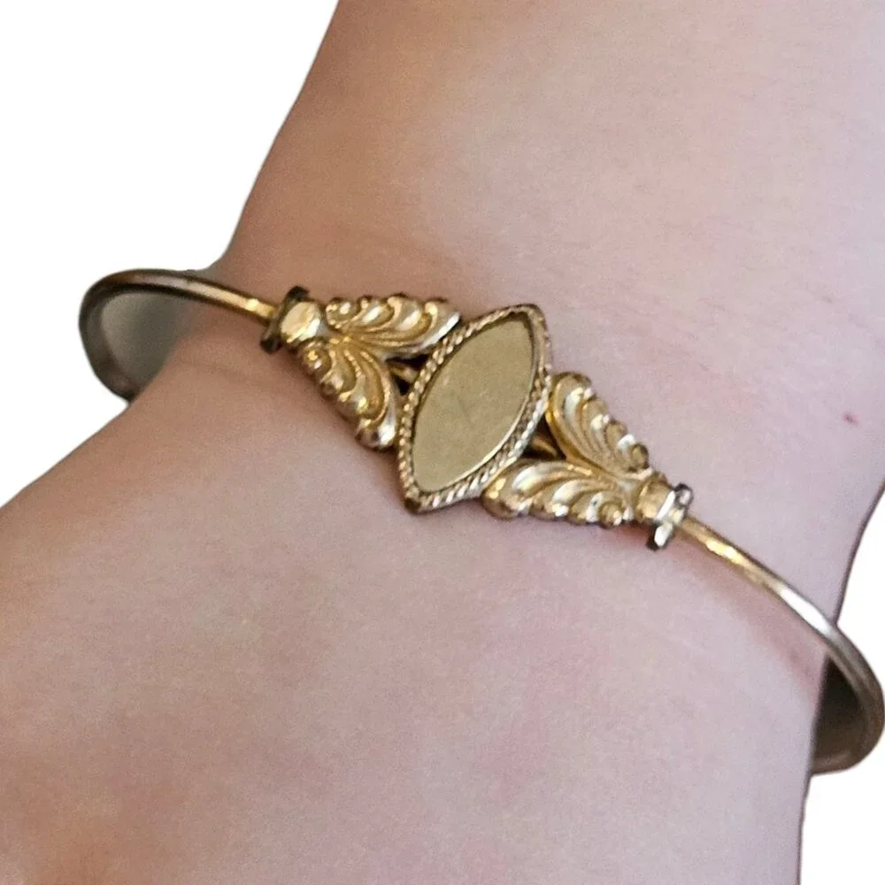 Antique Victorian Toddlers Slide Bangle Gold Bracelet 3T 4T JMF‎ and Co 4 G